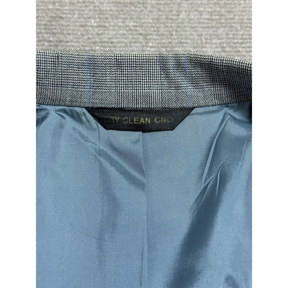 Vintage Anderson Little Suit Mens Medium Gray Wool Plaid 2 Piece Made USA 70s‎